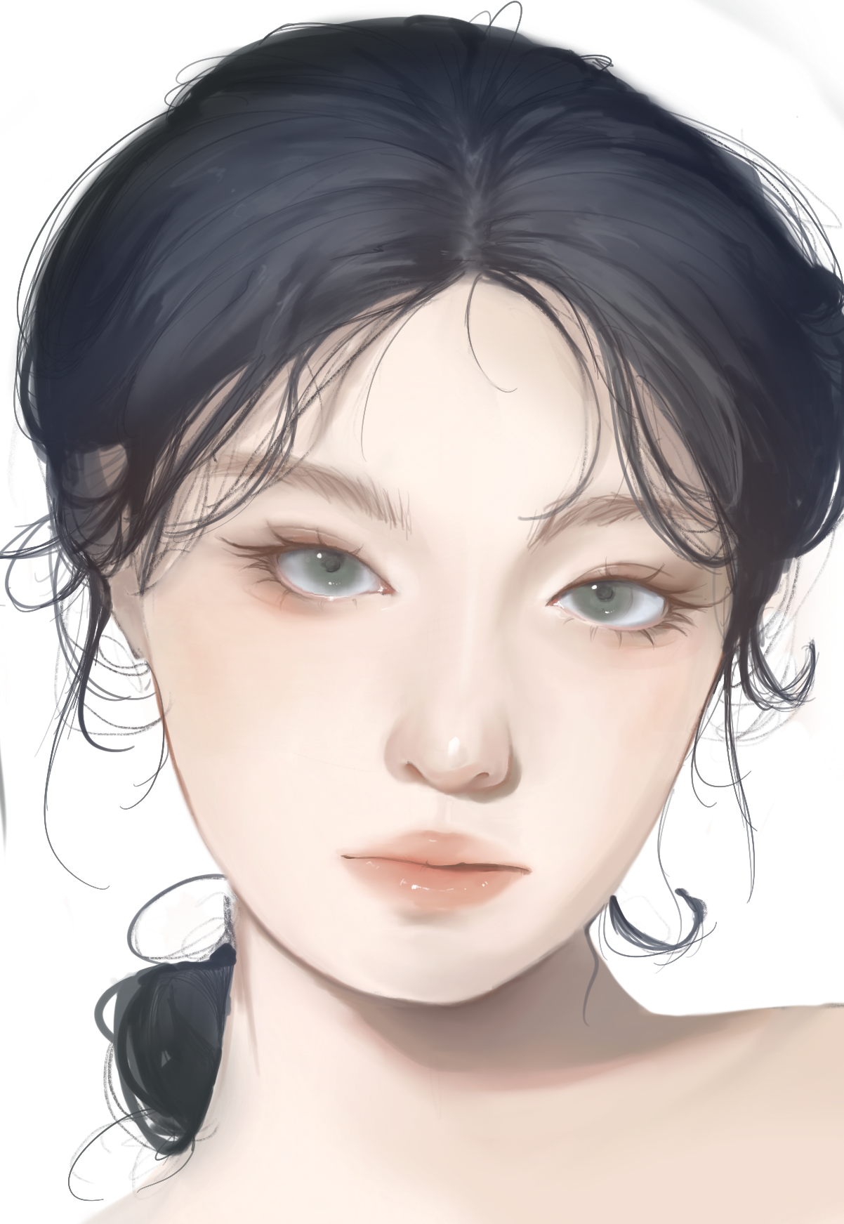 Procreate illustration of girl